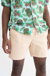 Peach Twill Pull On Shorts