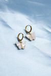 Mother Of Pearl Butterfly Drop Earrings