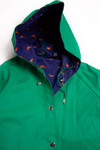 Vintage Green Ducks Rain Jacket