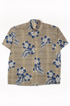 Sage Green Floral Hawaiian Shirt