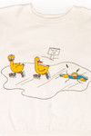 Vintage Ducks On Thin Ice Sweatshirt (1980s)