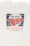 Vintage Twins 'Twice' World Series Champs Sweatshirt (1991)