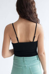 Black Empire Waist Cami Bodysuit