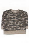 Oversized Lucky Brand Camouflage Sweatshirt