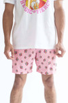 Pink Rainbow Mushrooms Swim Shorts