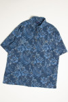 Blue Hibiscus Croft & Barrow Hawaiian Shirt
