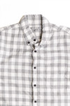 Vintage White and Gray Flannel Shirt