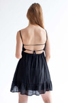 Black Tie Back Gauze Sundress