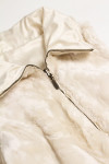 Cream Reversible Dennis Basso Faux Fur Vest