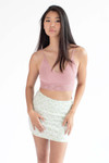 Deco Pink Lace Band Seamless Cami