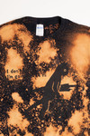 Orange and Black Gay Cat Tie Dye Screen Print T-Shirt