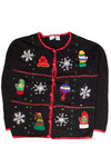 Black Ugly Christmas Cardigan 58661