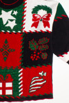 Multicolor Xmas Pattern Ugly Christmas Pullover 60054