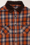 Vintage Orange  Flannel Shirt (1990s)