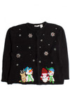 Black Ugly Christmas Cardigan 60157