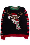 Double Sided Reindeer Ugly Christmas Sweater 60202