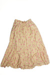 Vintage Pink Floral Skirt (1990s)