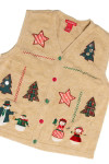 Tan Ugly Christmas Vest 60280