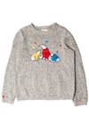 Gray Polar Bears in Sweaters Ugly Christmas Pullover 59291