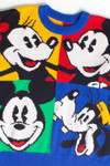 Vintage Disney Character Color Block Sweater (1990s)