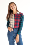 Mixed Plaid Multicolor Shirt