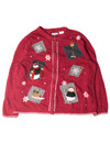 Square Snowmen Ugly Christmas Cardigan 59325