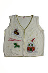 White Ugly Christmas Vest 60558