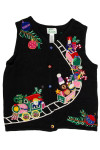 Choo Choo Train Ugly Christmas Sweater Vest