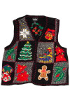 Patchwork Ugly Christmas Sweater Vest 62037