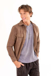 Brown Fleece Flannel Shirt