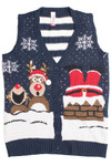 Blue Ugly Christmas Vest 61213