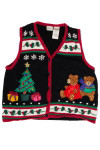 Bears By The Tree Ugly Christmas Sweater Vest 62065