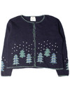 Snowy Trees Ugly Christmas Cardigan 59338