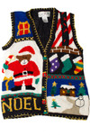 Black Noel Ugly Christmas Vest 59472