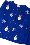 Snowman Fellas Blue Christmas Cardigan 59397