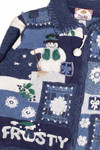 Blue Ugly Christmas Cardigan 61193