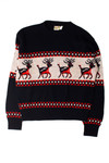 Red and Black Reindeer Ugly Christmas Pullover 59424