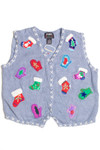 Blue Ugly Christmas Vest 61302