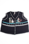 Black Ugly Christmas Vest 61282