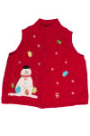 Mitten Snowman Ugly Christmas Sweater Vest 62048