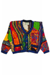 Vintage Coogi Cropped Cardigan Sweater (1990s)