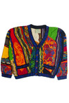 Vintage Coogi Cropped Cardigan Sweater (1990s)