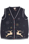 Black Ugly Christmas Vest 61235