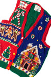 Colorful Collage Ugly Christmas Vest 59486