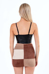 Pleather Bustier Crop Top