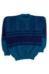 Vintage Blue 80s Sweater (1980s)