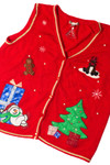 Red Ugly Christmas Vest 59491