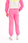 Neon Pink Nylon Joggers