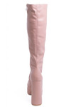 Pink Chunky GoGo Boots