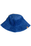 Blue Wide Corduroy Bucket Hat